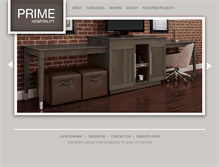 Tablet Screenshot of primehospitalitygroup.com